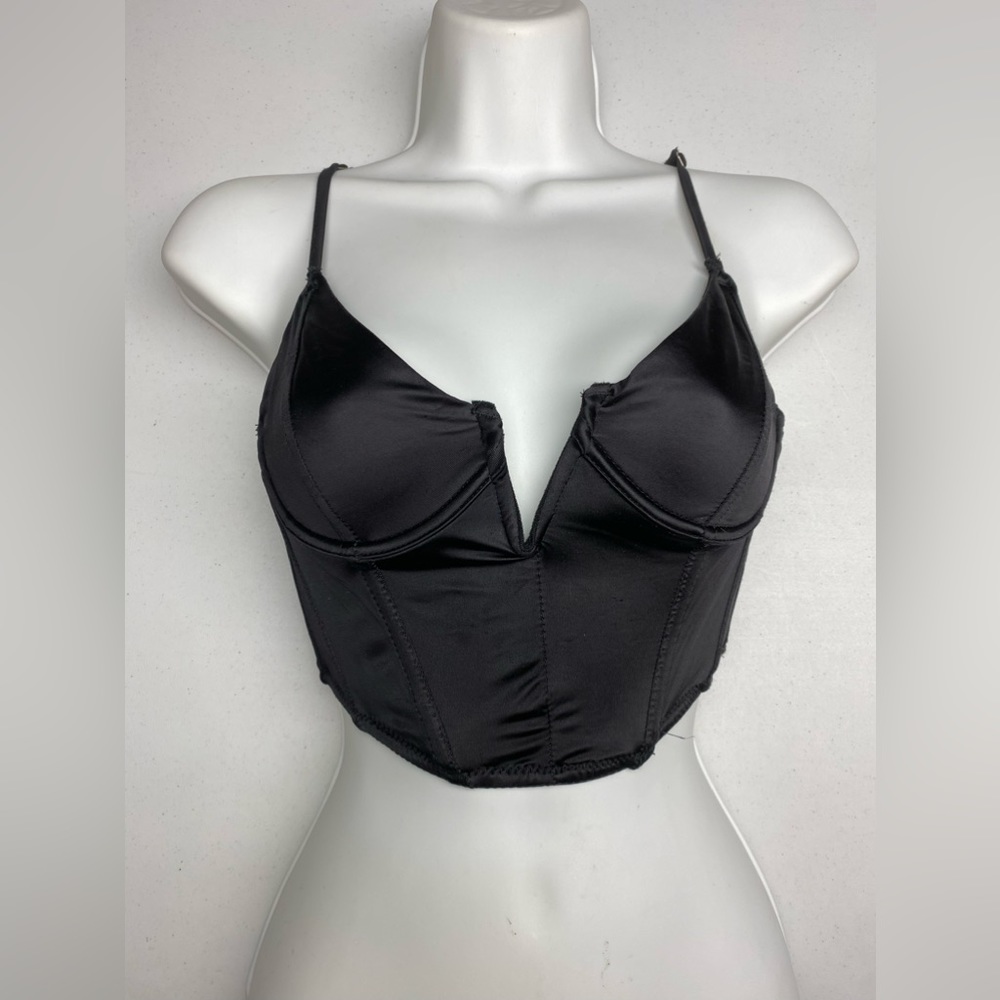 Garage BLK Satin Corset, XS *P1028
